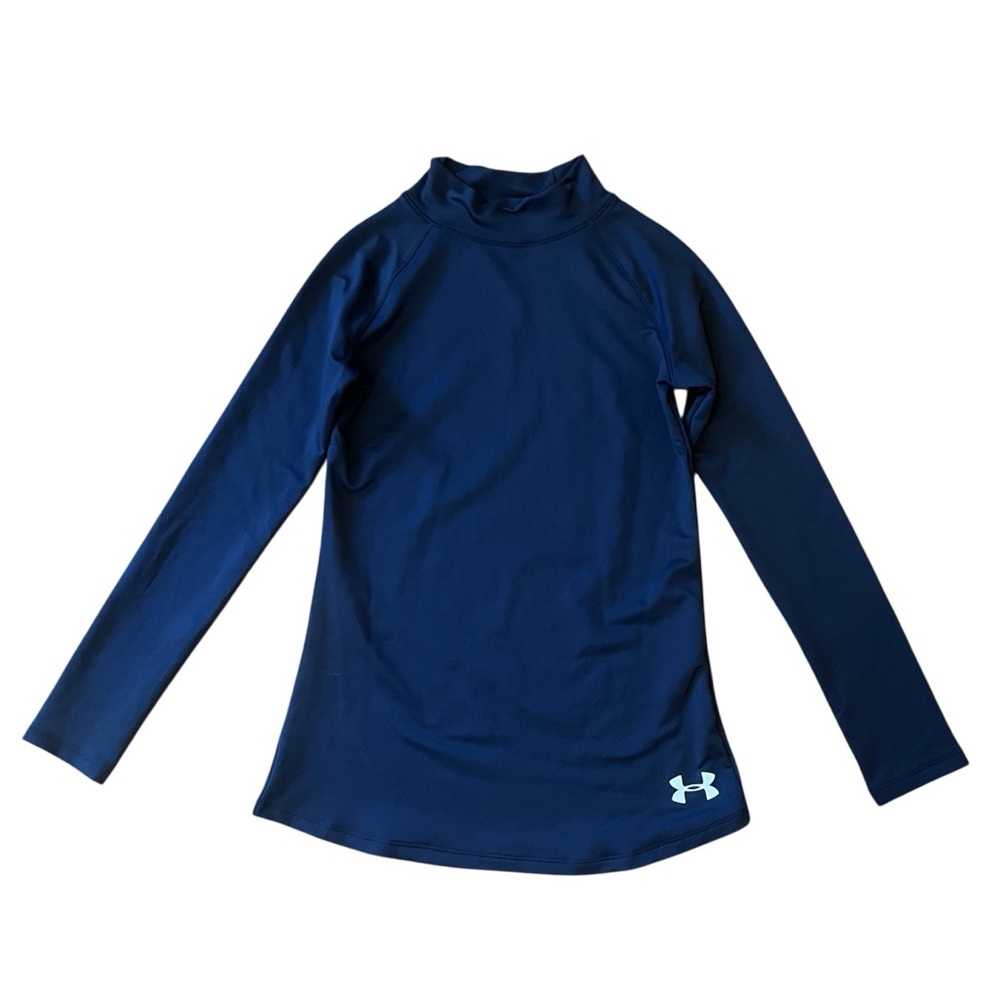 Under Armour Black Long Sleeve Thermal Coldgear Fitted Top Boys Size Large